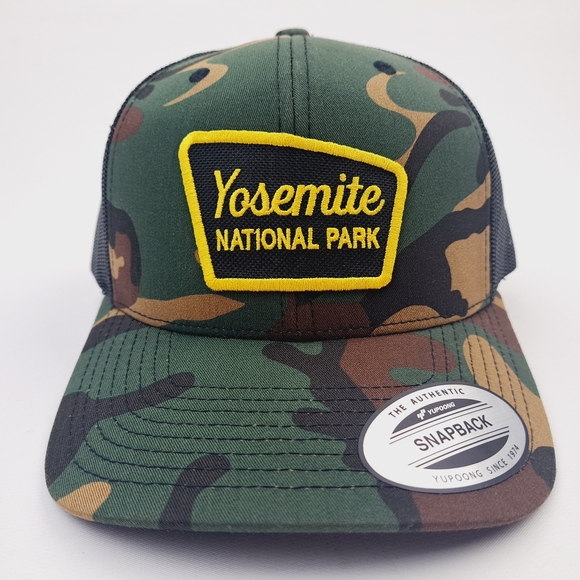 Yosemite National Park Curved Bill Trucker Mesh Snapback Embroidered Pat… - Picture 1 of 5